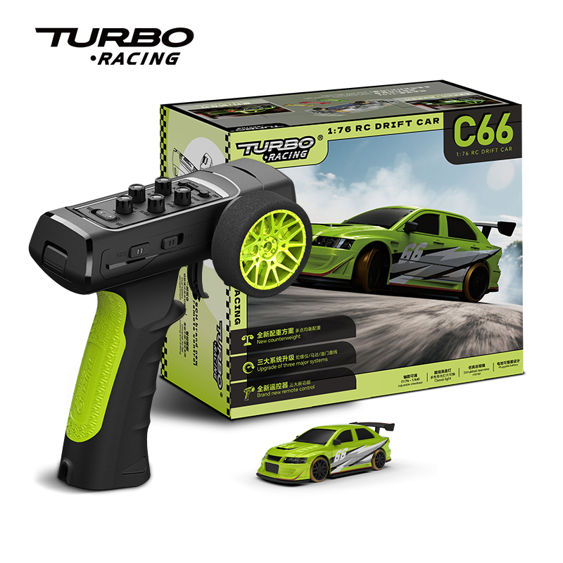 Rc Hobby Grade Drift Car - توربو سباق 1:76 C66 الانجراف RC