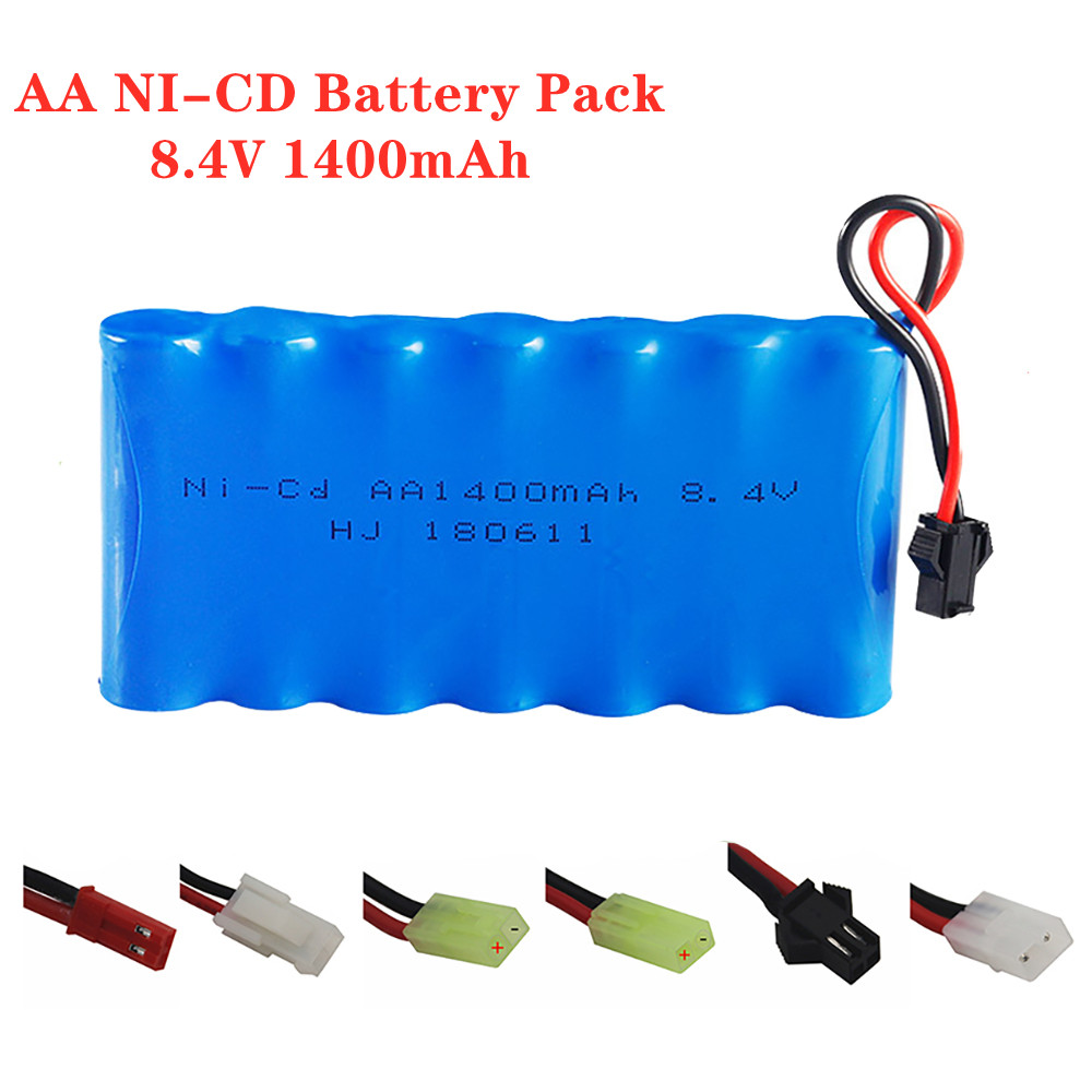 Rc Hobby Hub - 8.4 فولت 1400mah Ni-CD بطارية قابلة
