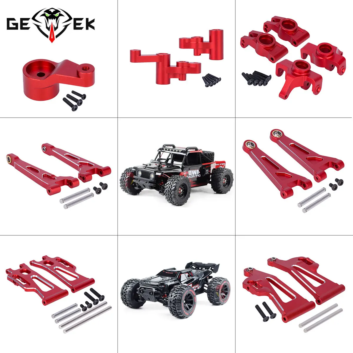 Rc Hobby Drift Car - طقم أذرع التوجيه الأمامية والخلفية من