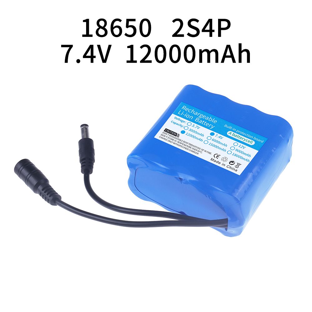 2S4P 18650 بطارية ليثيوم 7.4 ف - مراجعة Rc Hobby Hub وسعره