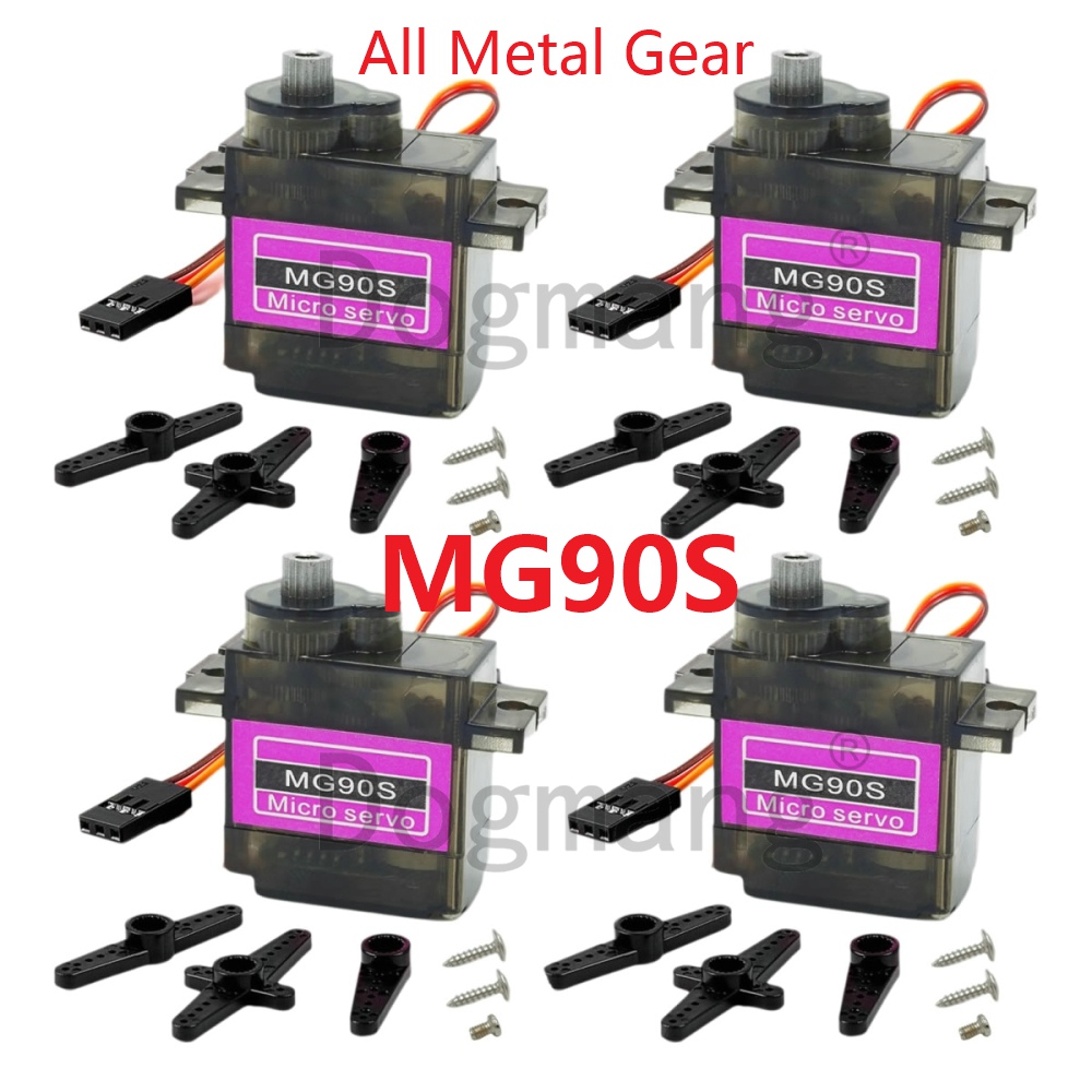 MG90S سيرفو 1/2/4/10/20/50 قطع - مراجعة Servo Metal Gear وسعره