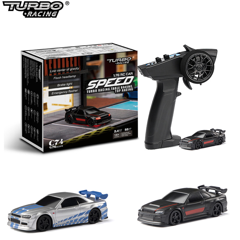 توربو سباق 1:76 C64 C73 C72 C7 - مراجعة Rc Hobby Grade Drift Car وسعره