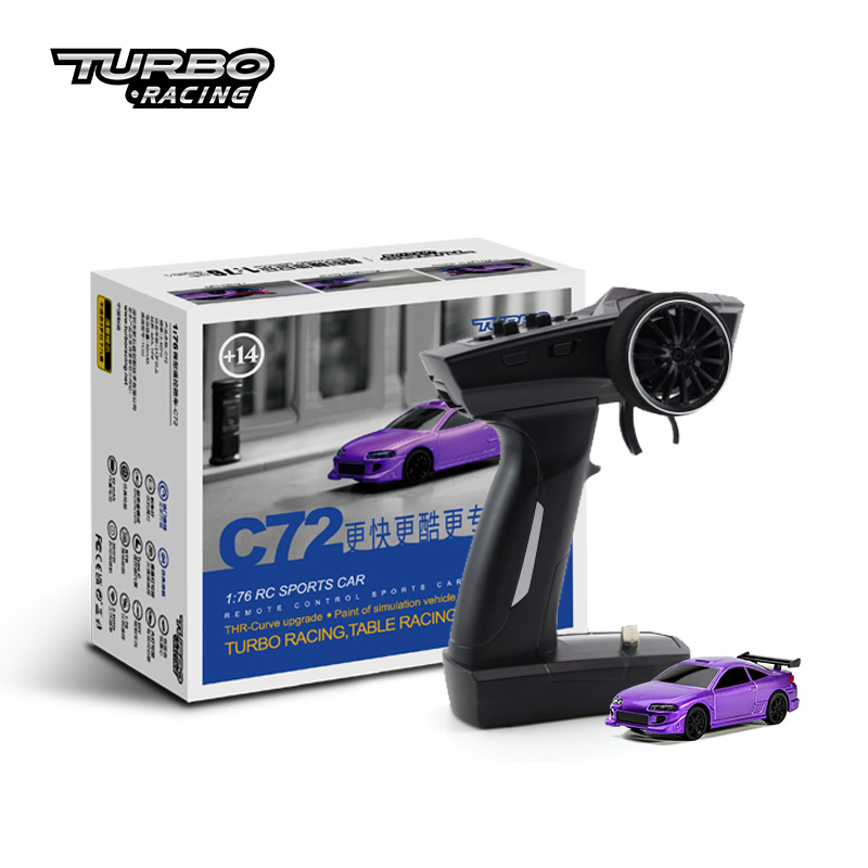 توربو سباق 1:76 C64 C73 C72 C7 - مراجعة Rc Hobby Grade Drift Car وسعره