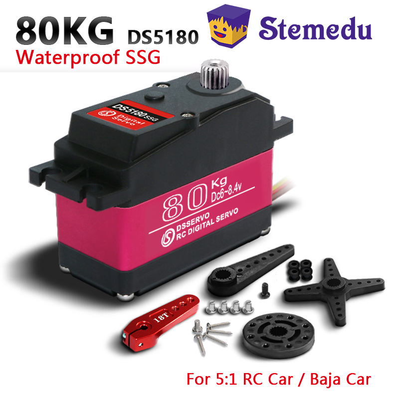Dsservo مقاوم للماء DS5180 80  - مراجعة Servo Metal Gear وسعره